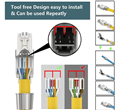 Đầu bấm hạt mạng Cat7 STP không dùng Tool, chống nhiễu Shielded