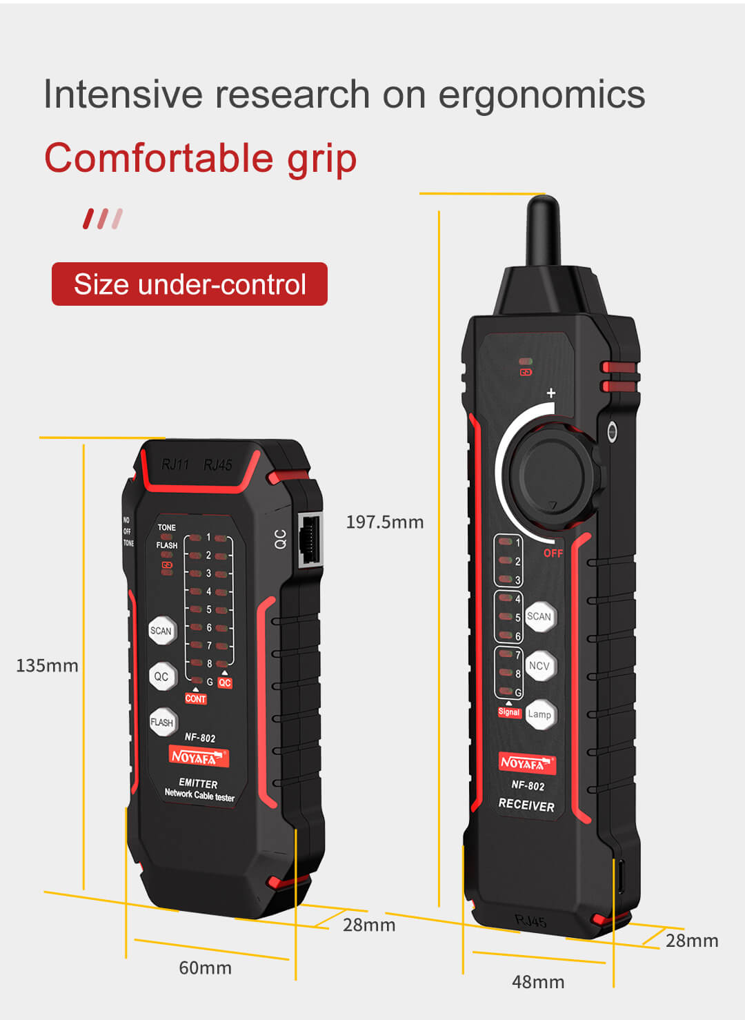 NF-802 Máy Kiểm Tra Cáp Mạng Thông Minh, chính hãng NOYAFA