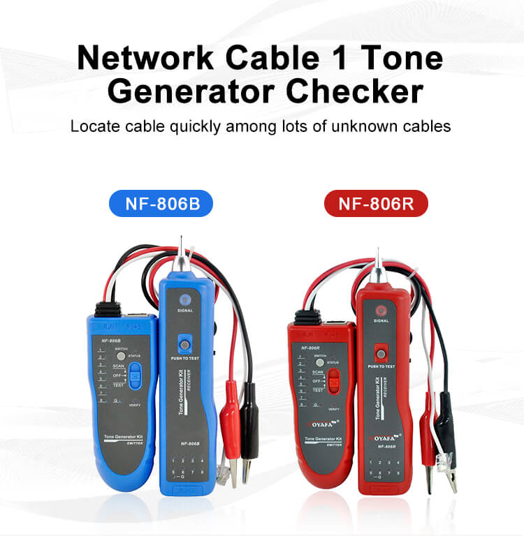 Máy dò dây, test mạng RJ45 RJ11 Noyafa NF 806R chính hãng