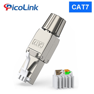 Đầu bấm hạt mạng Cat7 STP không dùng Tool, chống nhiễu Shielded