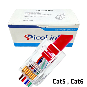 Hạt mạng Cat 5, Cat 6 PicoLink chính hãng xuyên thấu RJ45 PN: PL19156