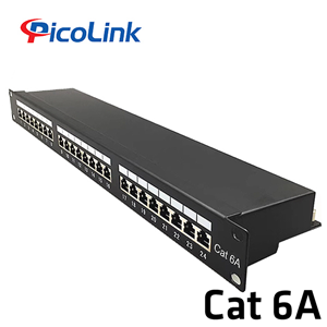 Patch Panel PicoLink CAT6A 24 Port  Chính Hãng P/N: PL-S1U24 -C6A