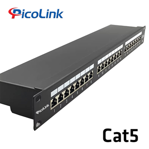 Thanh đấu nối Patch Panel 24 cổng Cat5 STP 1U PicoLink P/N: PL-S1U24 -C5