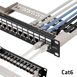 Thanh đấu nối Patch Panel 24 cổng Cat6 STP 1U PicoLink P/N: PL-S1U24P -C6