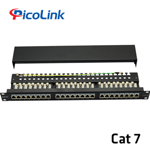 Thanh đấu nối Patch Panel 24 cổng Cat7 STP 1U PicoLink P/N: PL-S1U24 -C7