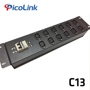 Thanh nguồn Ổ PDU CẮM TỦ RACK 12 Ổ CẮM 3 CHẤU CHUẨN C13