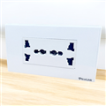 Bộ Wallplate 2 ổ điện 3 chấu Picolink PLD-19203