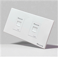 Bộ Wallplate mạng 2 cổng Cat6 ( 1 Mặt + 2 Nhân ) PLM19102