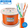 Dây mạng, cáp mạng Cat6E UTP chính hãng PicoLink P/N: PL-UTP305-6E-Orange