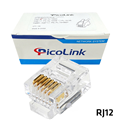 Hạt thoại RJ12, Đầu bấm điện thoại RJ12 với 6 PIN PicoLink PL-19112