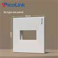 Mặt hình vuông 1 cổng, Mặt Wallplate 1 cổng Picolink PL-191-01V