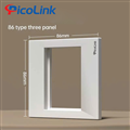 Mặt hình vuông 1 cổng, Mặt Wallplate 1 cổng Picolink PL-191-03V