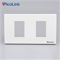 Mặt ổ cắm 2 cổng hình chữ nhật, Picolink PL-M191-02