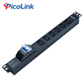 Ổ CẮM PDU TỦ RACK 06 Ổ CẮM CHUẨN C13, CÓ MCB 2P 32A