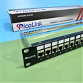 Thanh đấu nối Patch Panel 24 cổng Cat6 FTP 1U PicoLink P/N: PL-F1U24P -C6