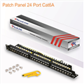 Thanh đấu nối Patch Panel 24 cổng Cat6A STP 1U PicoLink PL-S1U24-C6A