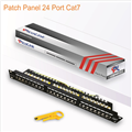 Thanh đấu nối Patch Panel 24 cổng Cat7 STP 1U, PicoLink PL-S1U24-C7