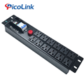 Thanh nguồn PDU Đa năng 12 ổ cắm ngang 32A dùng cho tủ mạng, Picolink PL-12P-32A