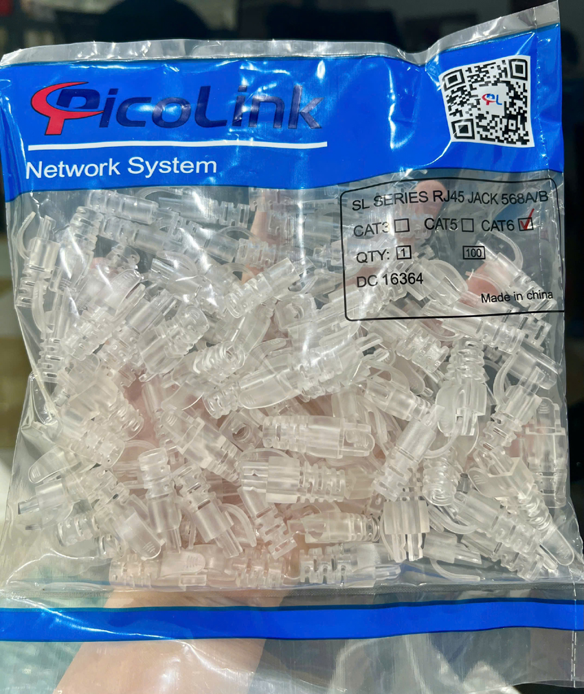 Đầu chụp Modular Plug Boot Color Cat6 PicoLink PL-6108 Crystan