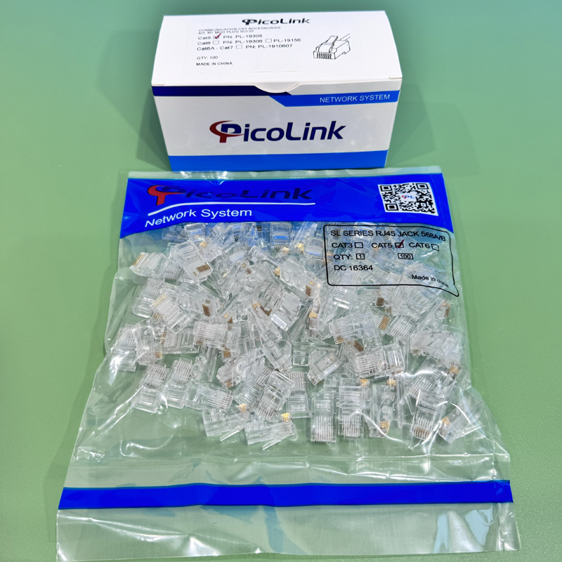 Hạt mạng, Đầu Bấm Mạng PicoLink RJ45 Cat5 P/N: PL19305