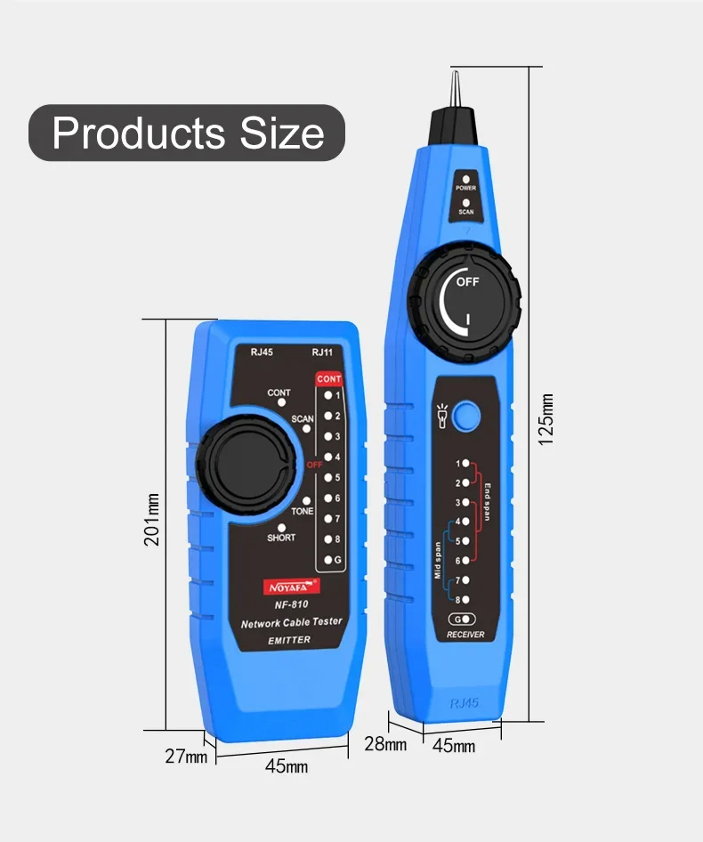 Máy Kiểm Tra dò dây Mạng NF-810 chính hãng NOYAFA