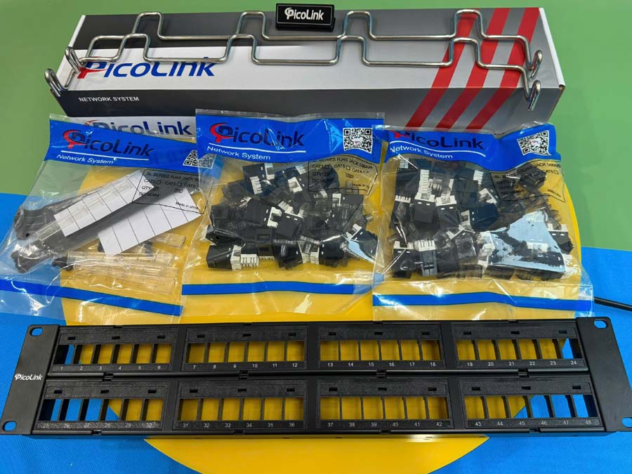 Patch Panel PicoLink CAT6 48 Port Chính Hãng P/N: PL-S2U48R -C6