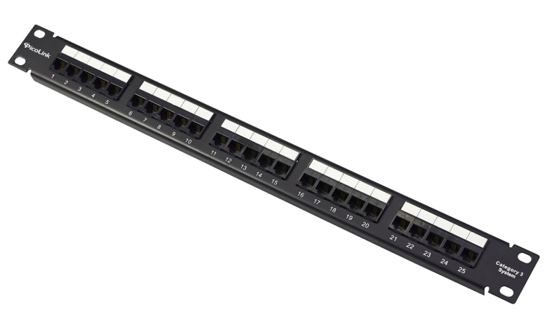 Patch Panel RJ11 Cat3 25port Chính hãng PicoLink PL-S1U25-C3U