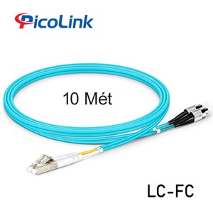 Dây Nhảy Quang OM3 LC-FC 10 mét, Picolink PL-LCFC10D