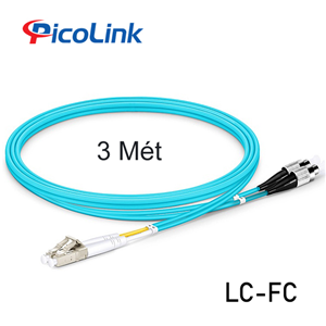 Dây Nhảy Quang OM3 LC-FC 3 mét, Picolink PL-LCFC03D
