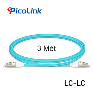 Dây Nhảy Quang OM3 LC-LC 3 mét, Picolink PL-LCLC03D
