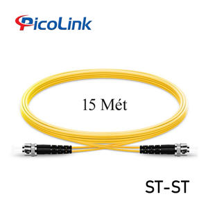 Dây Nhảy Quang Singlemode ST-ST 15 Mét Duplex , Picolink PL-STST15S