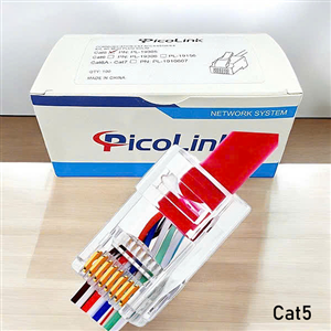 Hạt mạng Cat5 Xuyên thấu, Đầu Bấm Mạng RJ45 Cat5 Xuyên thấ, PicoLink PL-XT19155