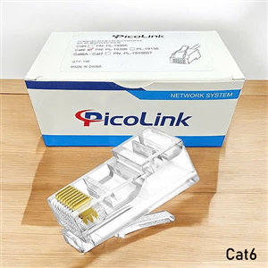 Hạt Mạng Cat6, Đầu Bấm Mạng RJ45 Cat6 PicoLink PL-19306