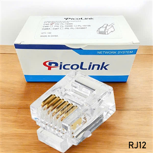 Hạt thoại RJ12, Đầu bấm điện thoại RJ12 với 6 PIN PicoLink PL-19112