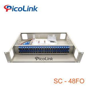 Hộp phối quang ODF 48FO lắp rack chuẩn SC/UPC, PicoLink PL-48SFO-SC