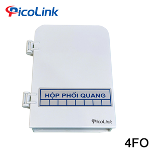 Hộp phối quang ODF 4FO PicoLink  trong nhà,đầy đủ phụ kiện