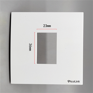 Mặt hình vuông 1 cổng, Mặt Wallplate 1 cổng Picolink PL-191-01V