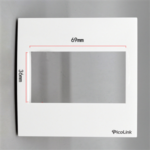 Mặt hình vuông 1 cổng, Mặt Wallplate 1 cổng Picolink PL-191-03V