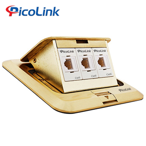 Ổ cắm âm sàn 3 ổ  Mạng RJ45 Cat6, PicoLink PL-020