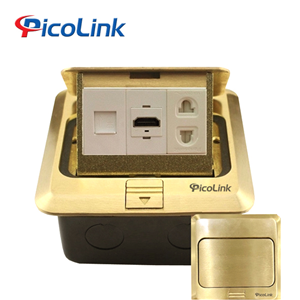 Ổ cắm đế âm sàn 1 ổ điện, 1 HDMI, 1 Lan, Picolink PL-017