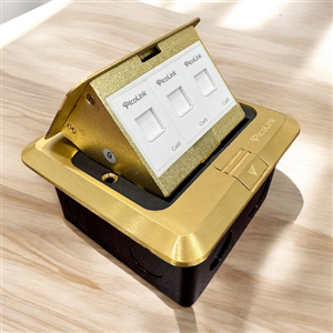ổ cắm đế âm sàn 3 ổ mạng Picolink, PL-013