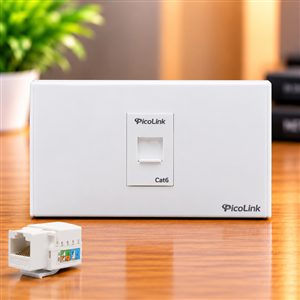 Ổ cắm mạng 1 cổng RJ45 Cat6 Picolink PL-MN191-01