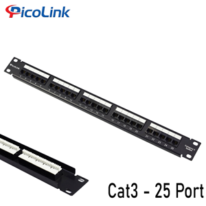 Thanh đấu nối Patch Panel RJ11 Cat3 25 Port, PicoLink PL-S1U25-C3U
