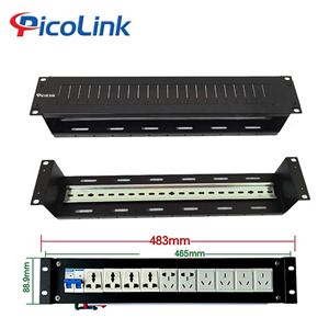 Thanh Ray đấu nối Atomat, ổ điện, chống sét cho tủ mạng Picolink PL-2U-DIN