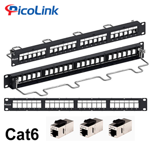 Thanh đấu nối Patch Panel 24 cổng Cat6 PicoLink PL-F1U24P-C6