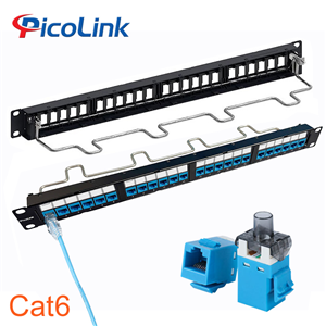 Thanh đấu nối Patch Panel 24 Port Cat6, PicoLink PL-S1U24X-C6