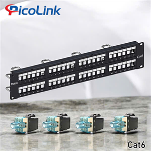 Thanh đấu nối Patch Panel 48 Port Cat6, PicoLink PL-S2U48R-C6
